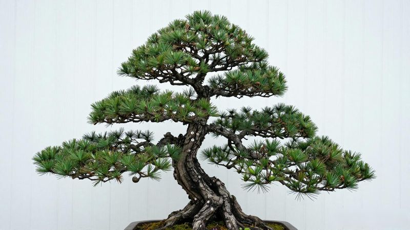 黑松文人树选材判断下锅处理_黑松文人树造型设计_黑松文人树造型疏透不对称留白