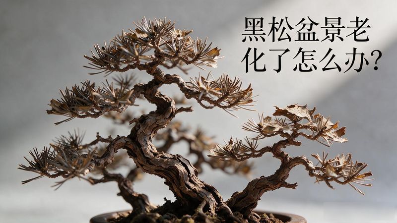 黑松老桩复活养护方法_黑松盆景老化怎么办_黑松盆景修剪换土促新芽