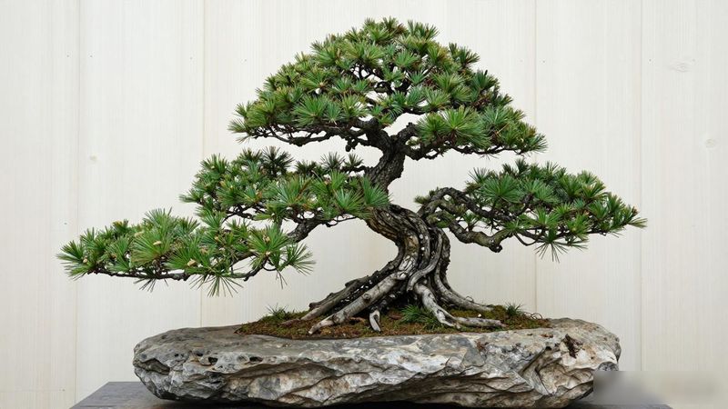黑松附石盆景选石技巧_定植方法与养护要点_黑松附石盆景鉴赏